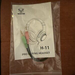 Masacegon H-11 Pro Gaming Headset Replacement Cord  New